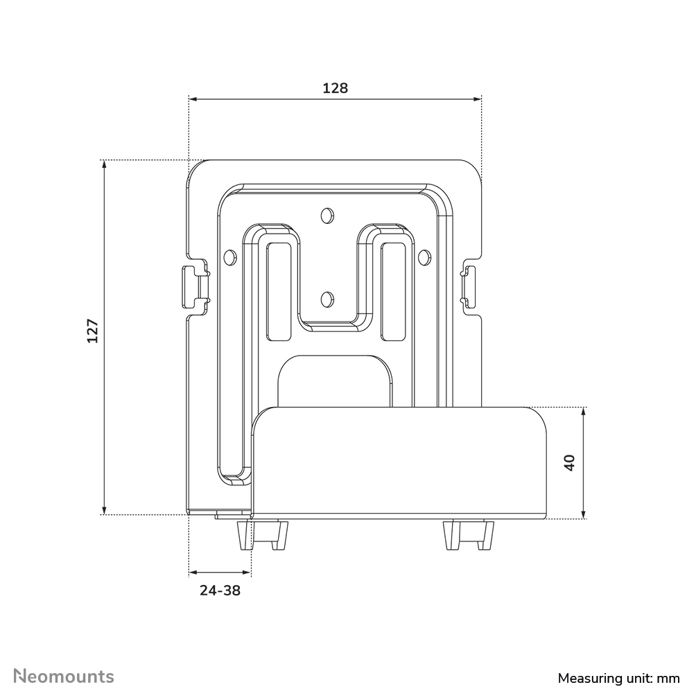 Neomounts AWL-440BL Mediaspeler houder - universeel
